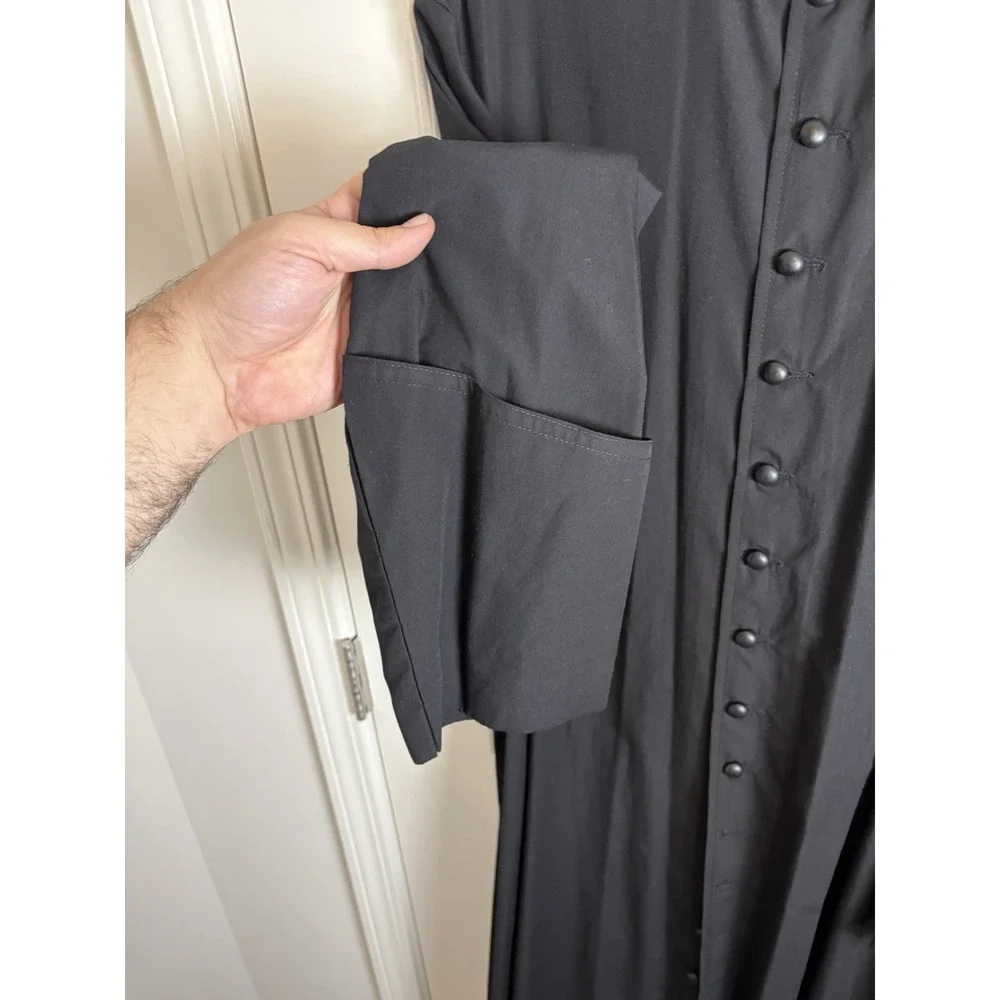 Vintage RJ Toomey Black Clergy Cassock 42R 58